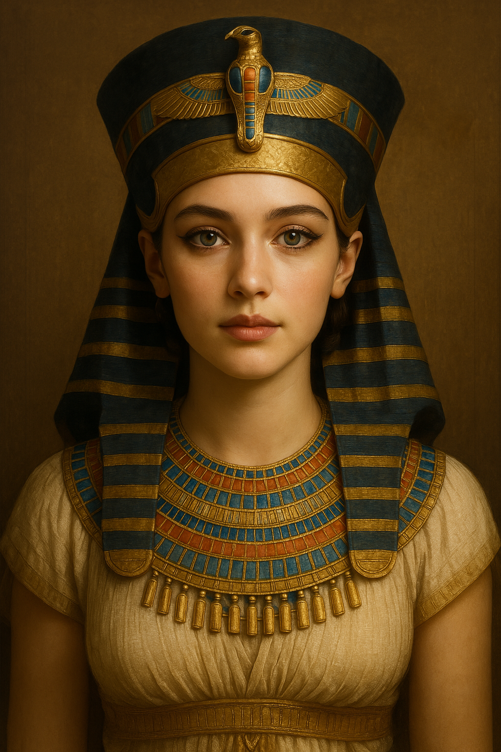 سائح يحمل لوحة فنية بسعادة